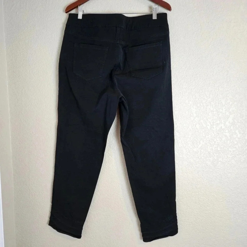 Soft Surroundings Women’s Straight Leg Ankle Pants TL Black - Picture 3 of 6